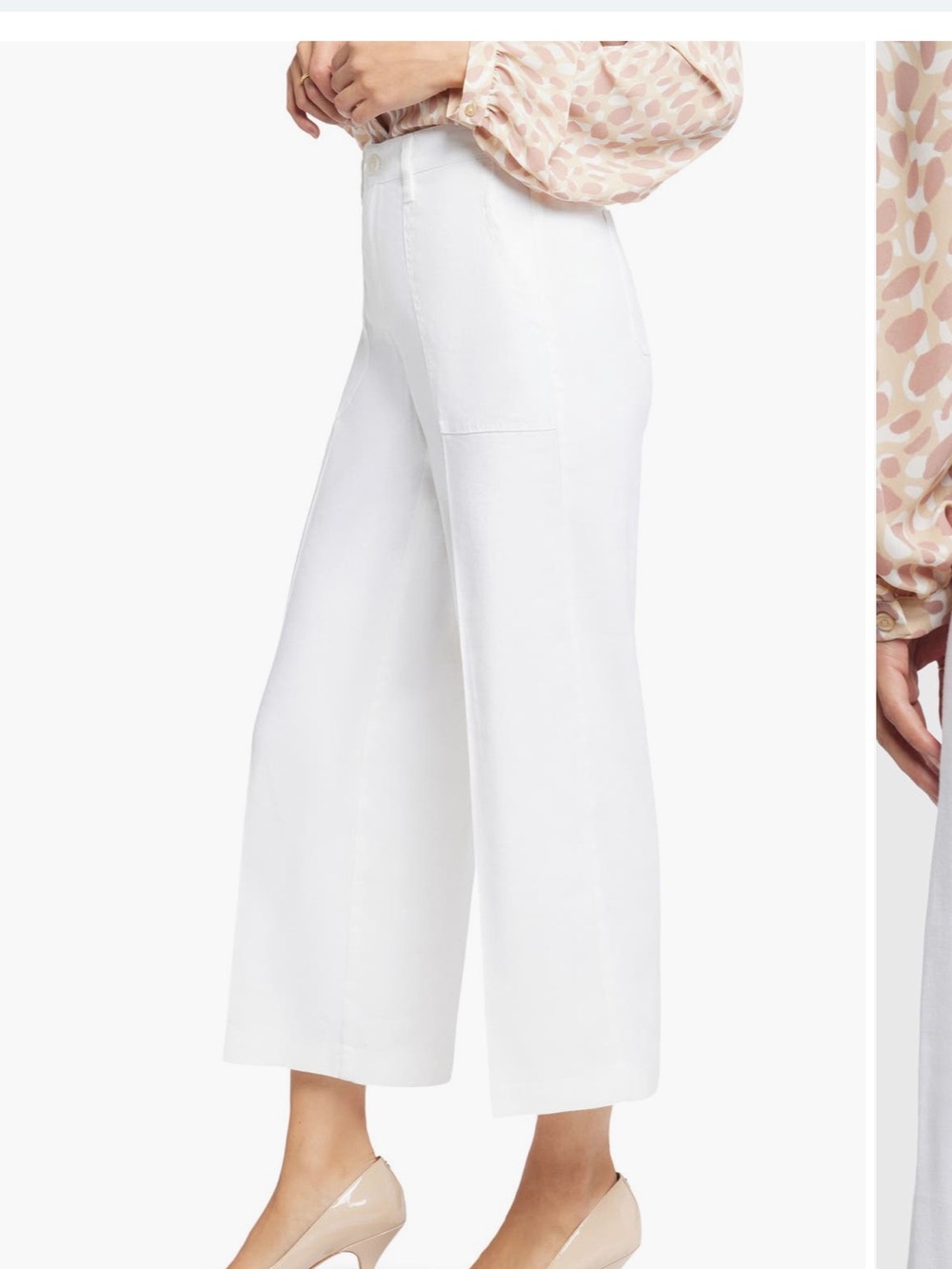 NYDJ White Ankle Crop Pants
